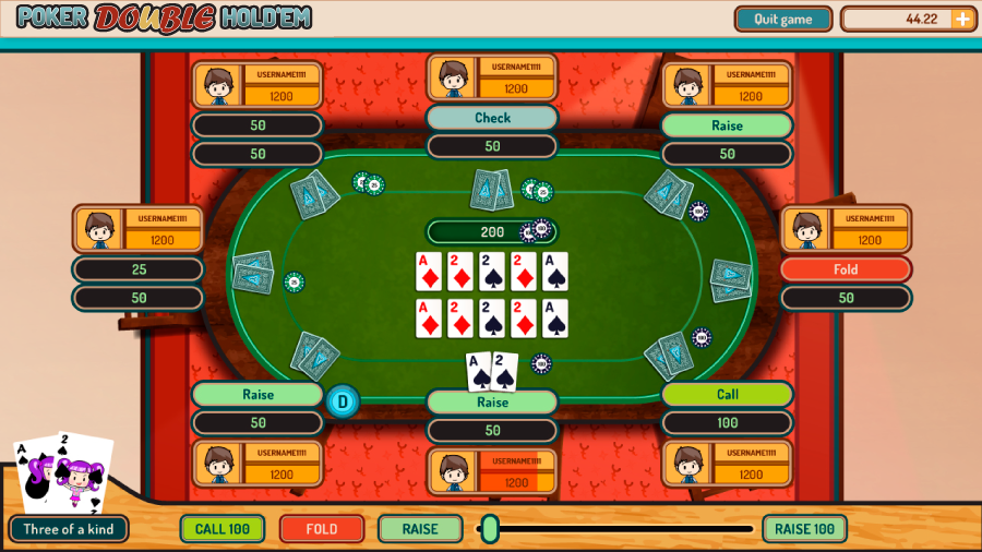 Double Holdem Poker zasady gry